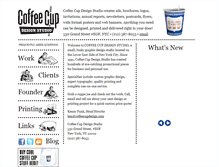 Tablet Screenshot of coffeecupdesign.com